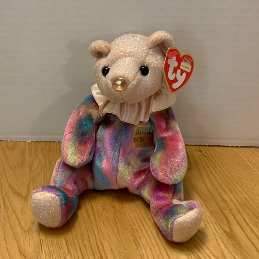 October Ty beanie baby